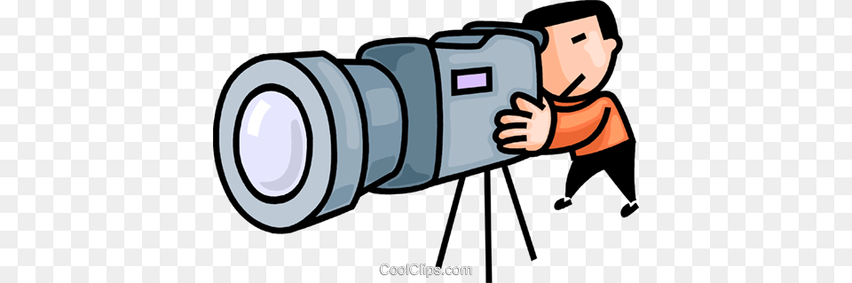 Camera Man Royalty Free Vector Clip Art Illustration, Person, Photographer, Photography, Electronics Png