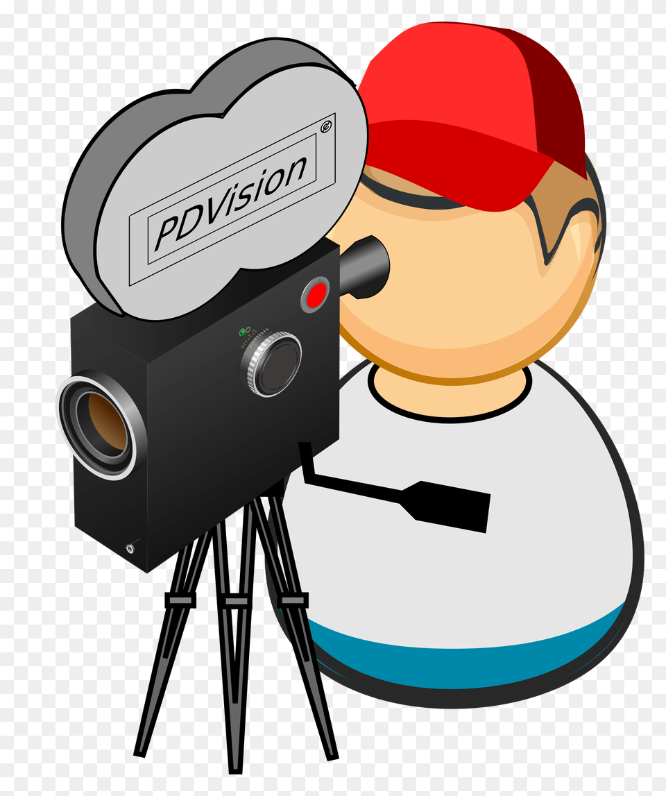 Camera Man Vector Clipart Image, Photography, Electronics, Video Camera Free Png