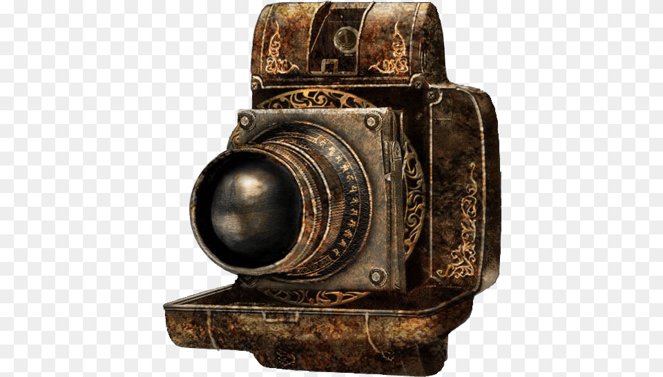 Camera Obscura Antique Camera Camara Oscura Fatal Frame, Electronics, Bronze, Digital Camera Free Transparent Png