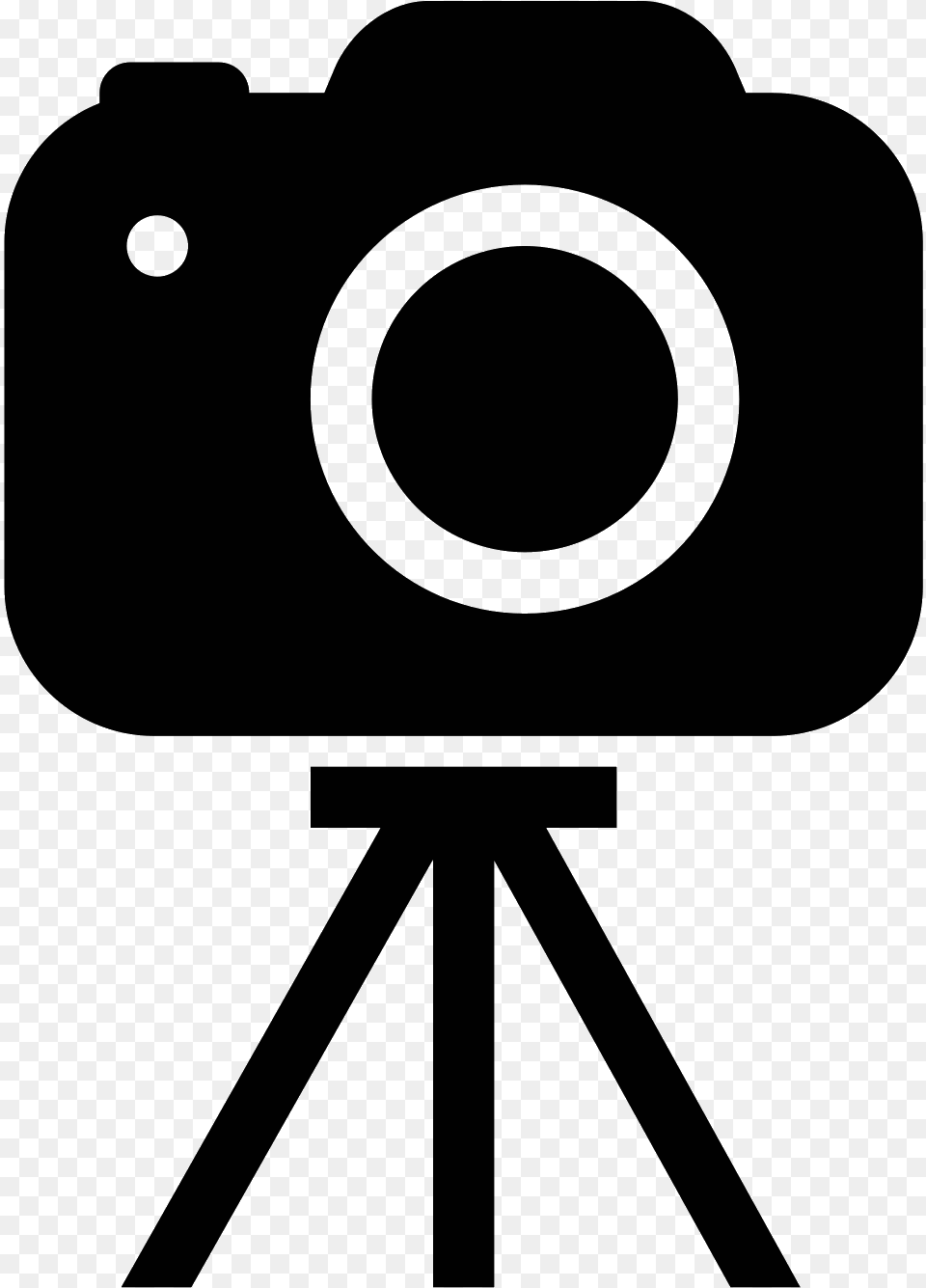 Camera On Tripod Filled Icon Photography And Videography Icon, Gray Free Transparent Png