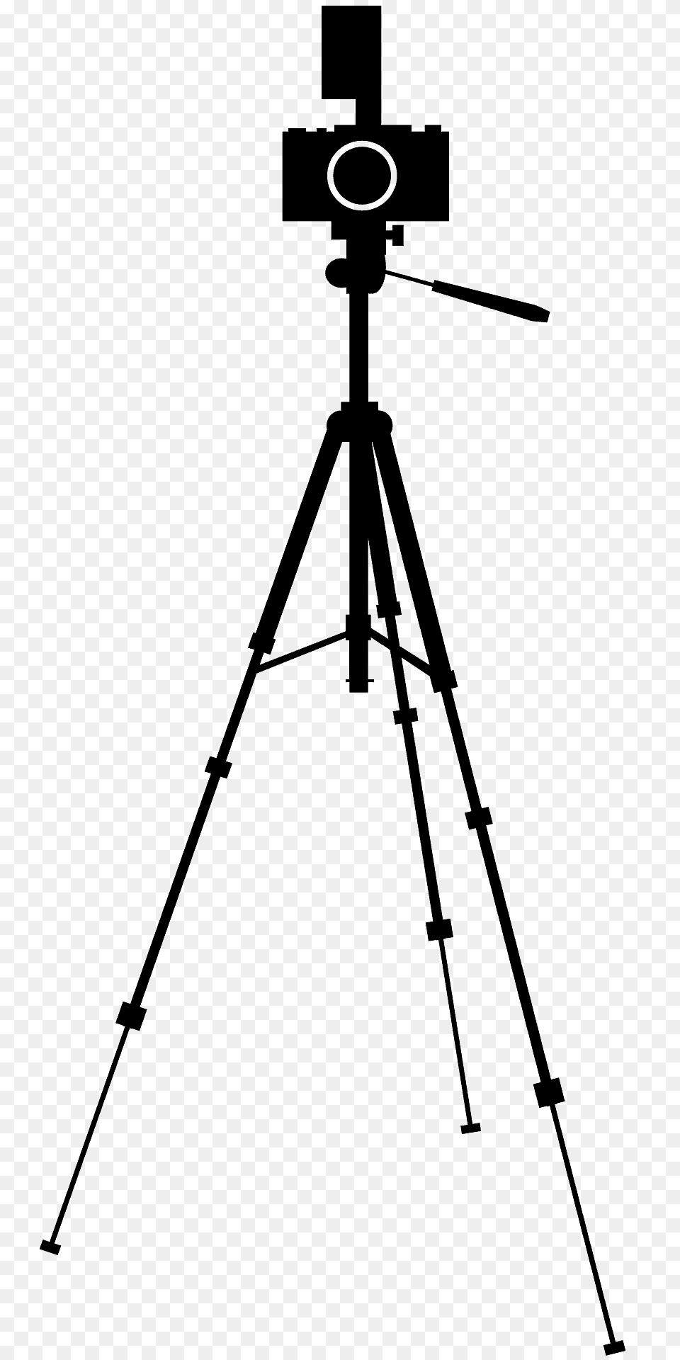 Camera On Tripod Silhouette Free Png