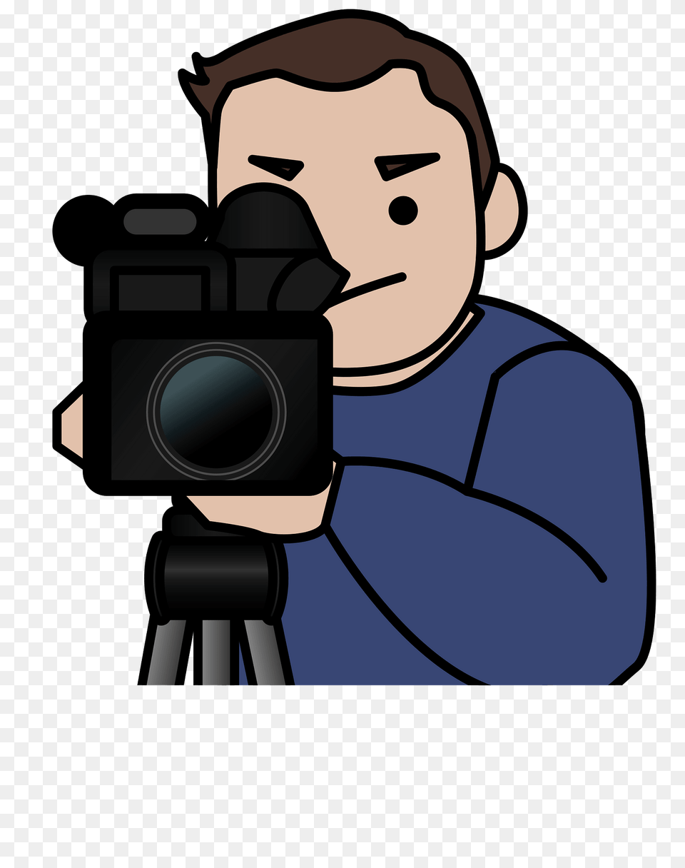 Camera Operator Clipart, Person, Photographer, Photography, Face Free Png
