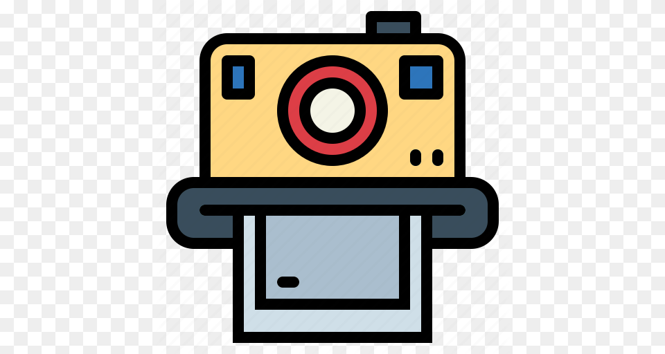 Camera Photograph Polaroid Vintage Icon, Electronics, Digital Camera, Scoreboard Free Transparent Png