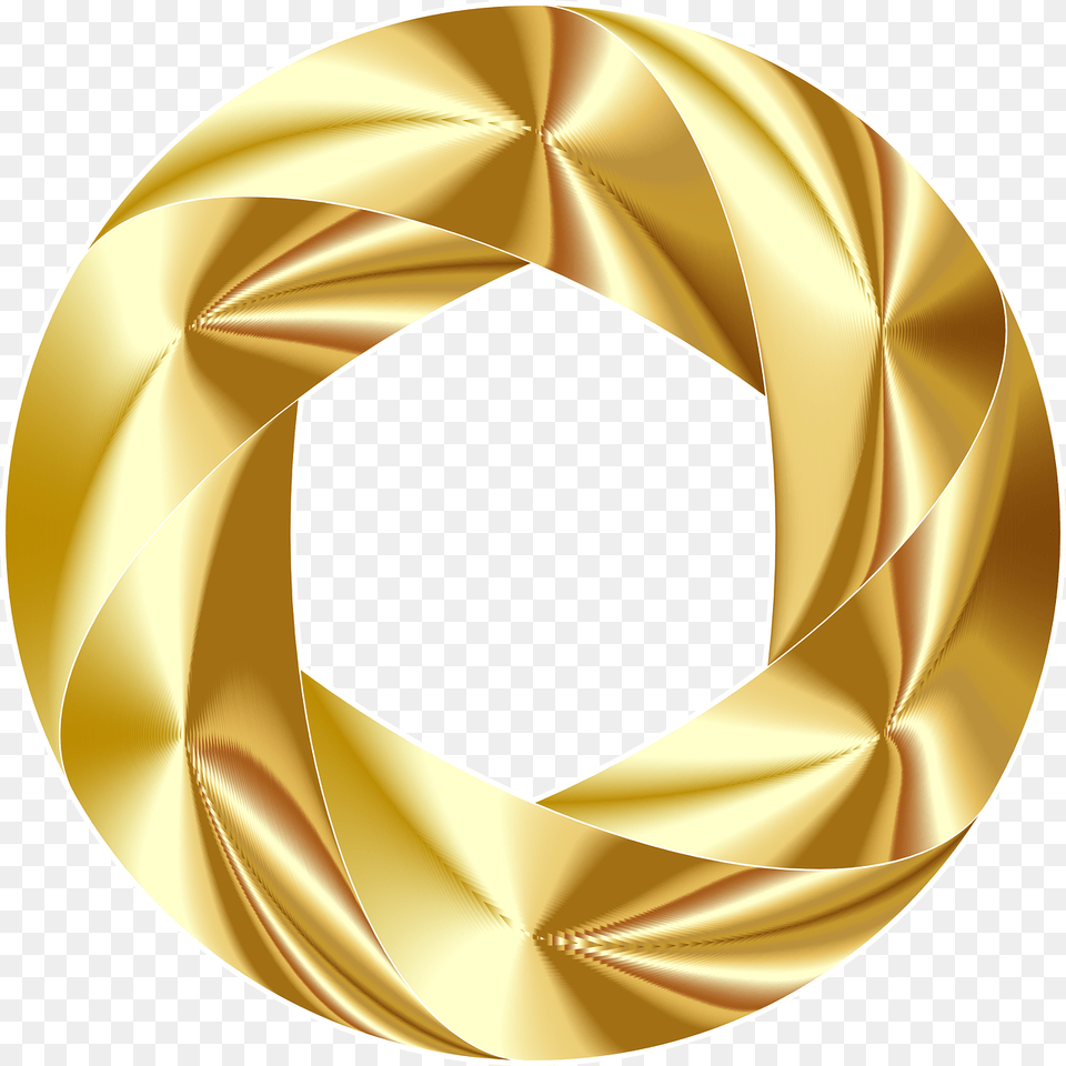 Camera Shutter, Gold, Disk Png