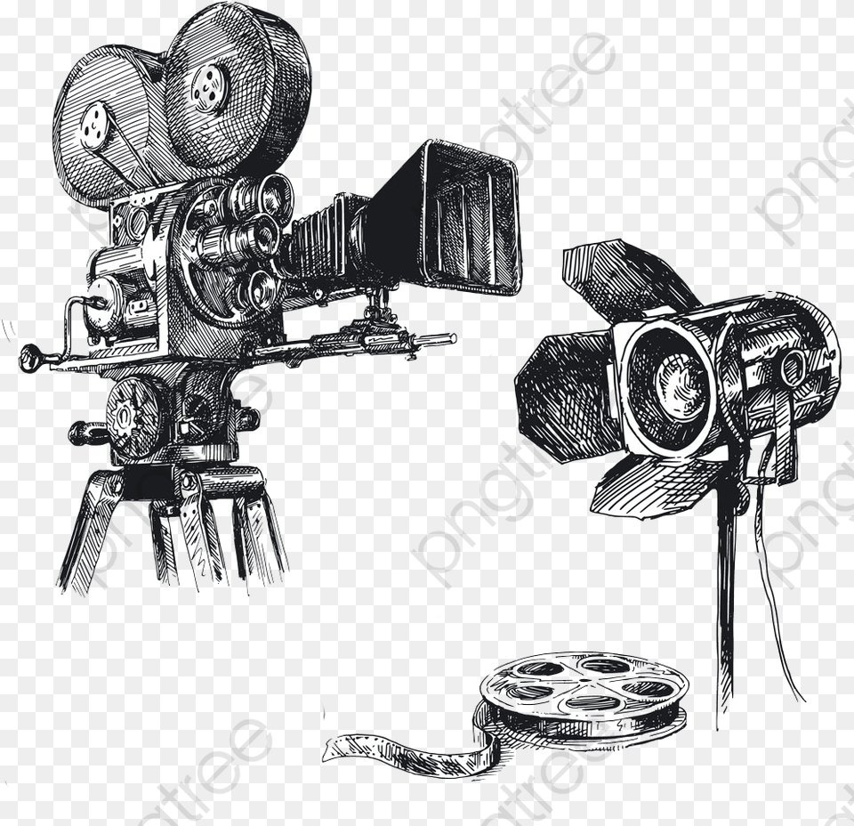 Camera Sketch, Electronics, Video Camera Free Png