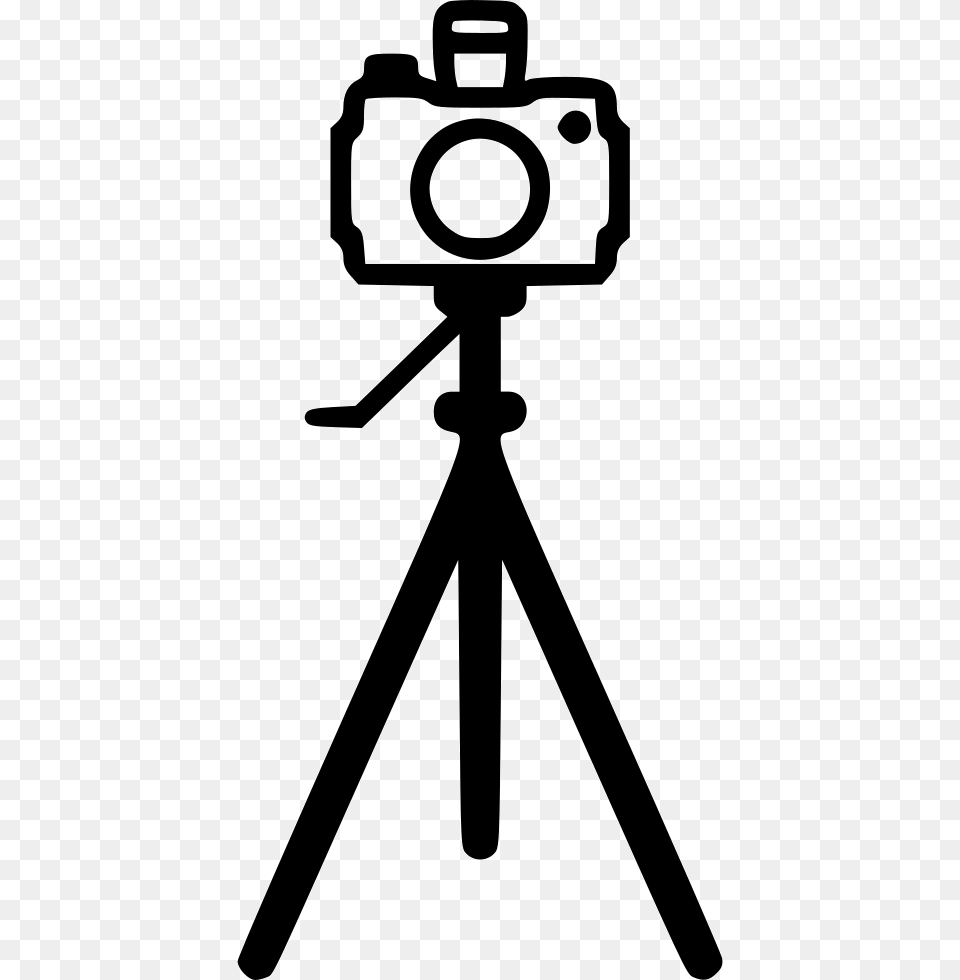 Camera Stand Camera With Stand Icon, Tripod, Electronics Png Image