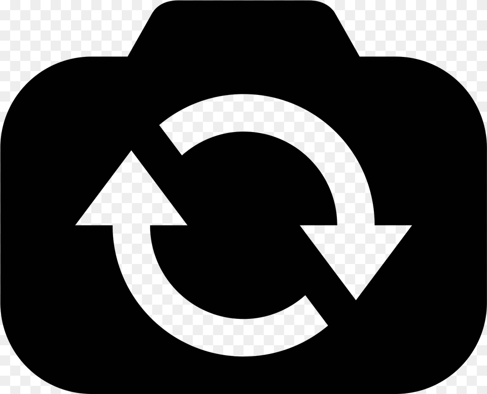 Camera Symbol Camera Change Icon, Gray Free Transparent Png