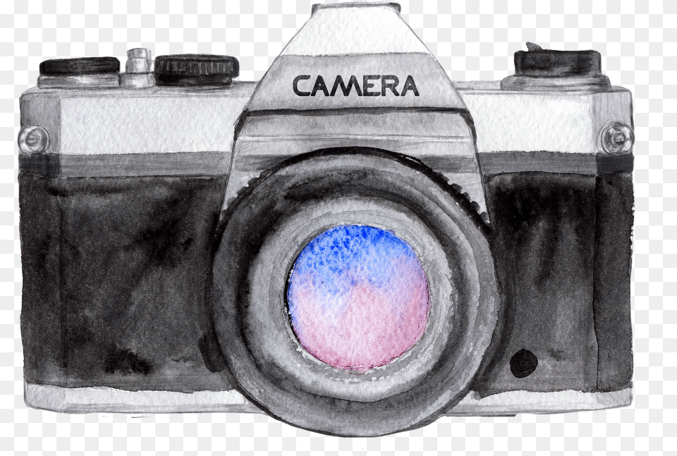 Camera Watercolor Painting Drawing Photographer Photography Free Png Download