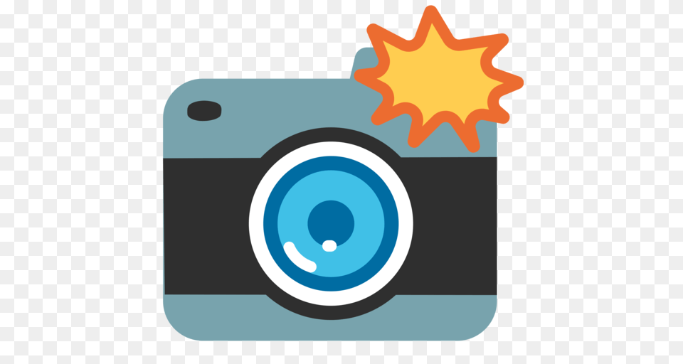 Camera With Flash Emoji, Electronics, Device, Grass, Lawn Free Png Download