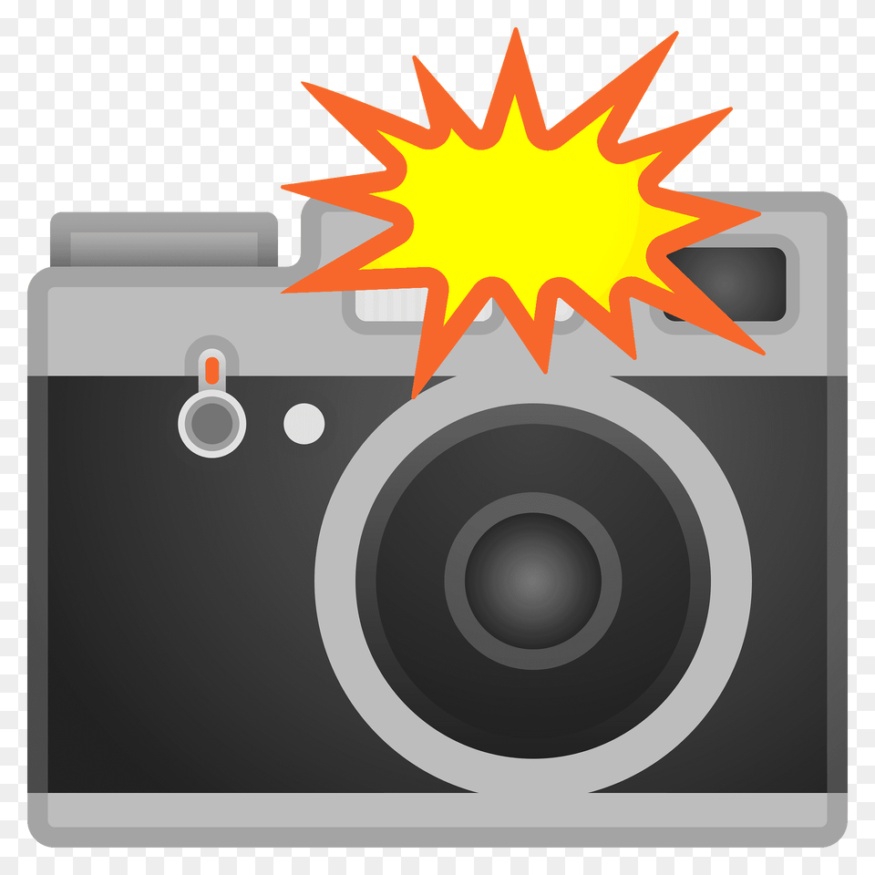 Camera With Flash Emoji Clipart, Electronics, Digital Camera, Gas Pump, Machine Png Image