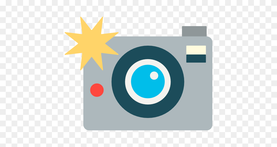 Camera With Flash Emoji For Facebook Email Sms Id, Electronics, Digital Camera Png Image