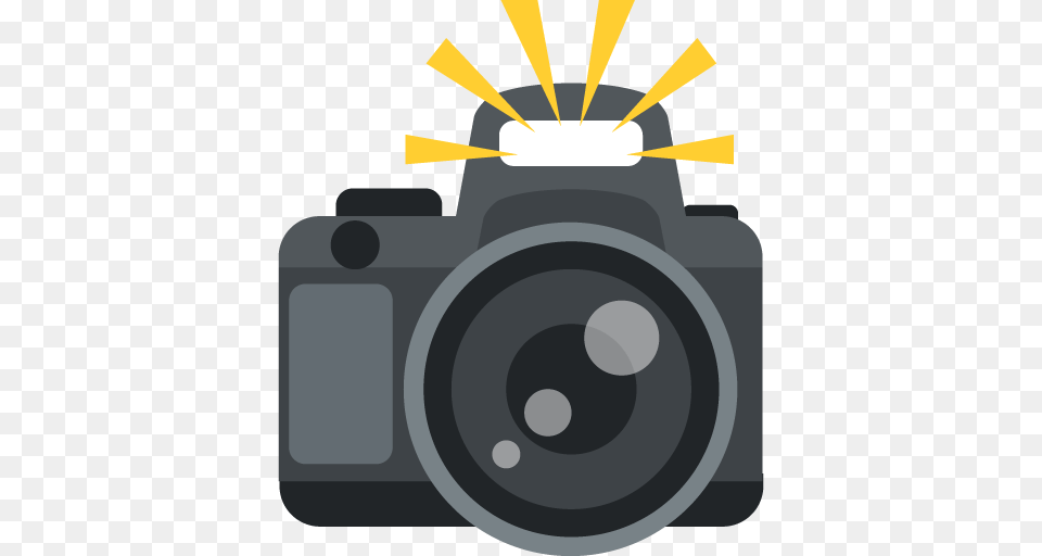 Camera With Flash Emoji For Facebook Email Sms Id, Electronics Free Transparent Png