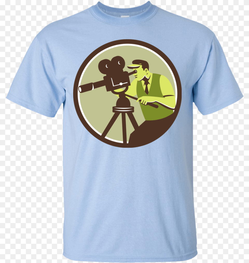 Cameraman Director Vintage Camera Retro T Shirt Dustin Stranger Things Shirt, Clothing, Photography, T-shirt, Person Png