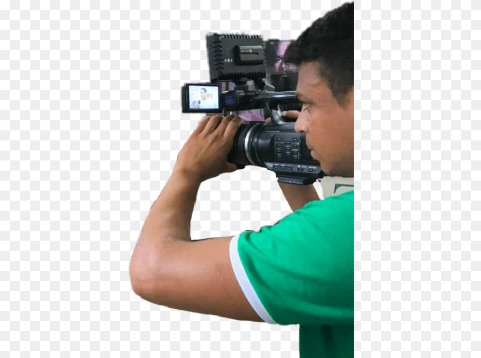 Cameraman Sticker Video Camera, Photography, Electronics, Video Camera, Male Free Png