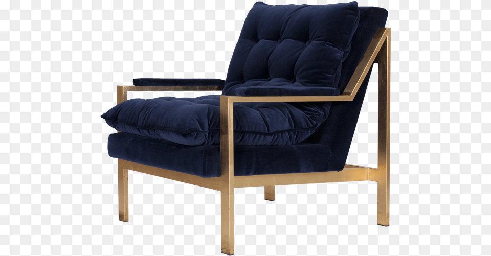 Cameron Gnavy Black And Gold Armchair, Chair, Furniture Free Transparent Png