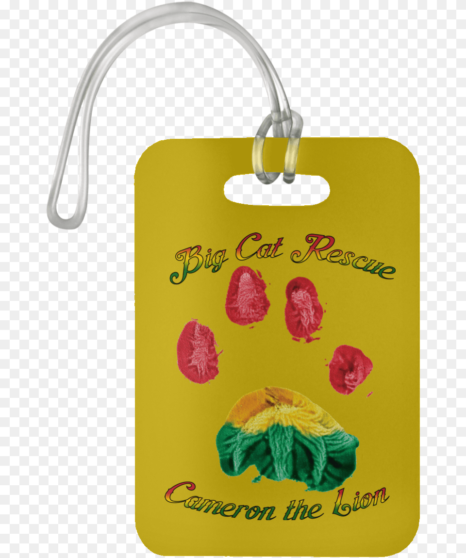 Cameron Lion Paw Print Un5503 Luggage Bag Tag Bag Tag, Accessories, Handbag, Flower, Plant Png Image