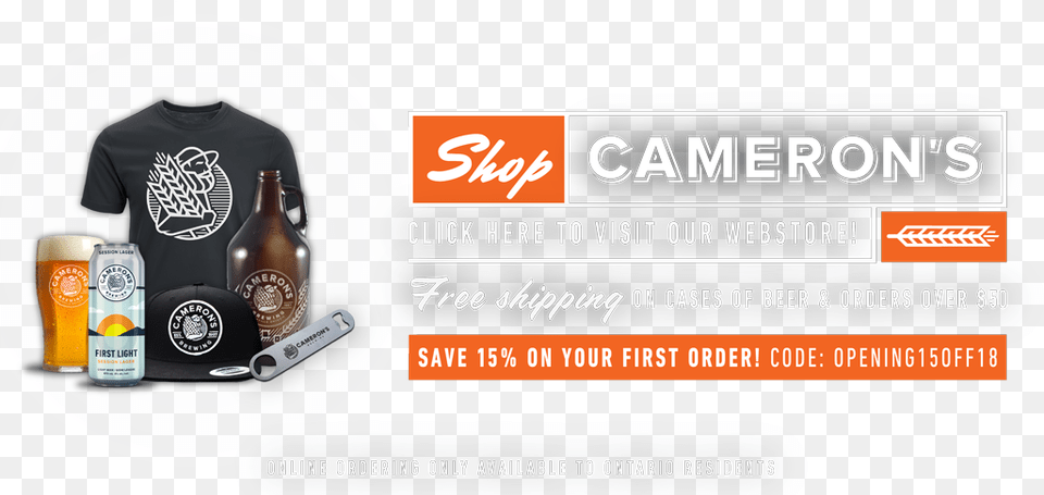 Camerons Carousel Template Webstore Launch 1024 Tablet Label, Advertisement, Alcohol, Beer, Beverage Free Transparent Png