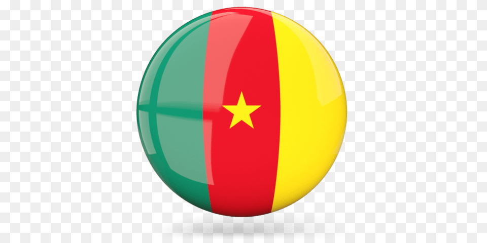 Cameroon Icon Flag, Sphere Free Transparent Png