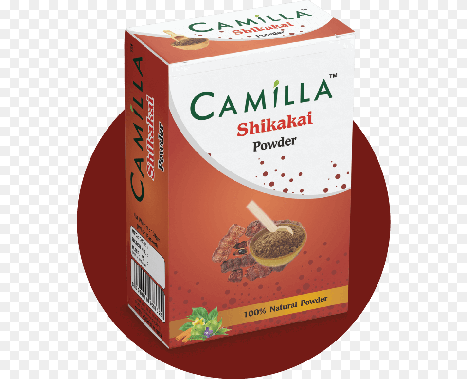 Camilla Shikakai Powder Carton, Cocoa, Dessert, Food, Box Free Png Download