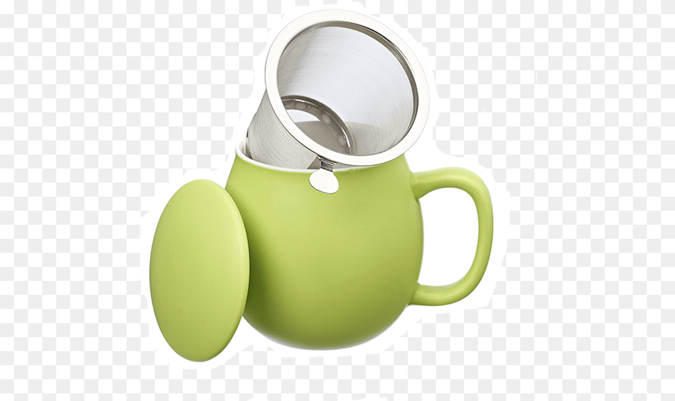 Camilla Tea Mug With Lid And Stainless Steel Infuser Mug, Cookware, Cup, Pot, Pottery Png Image