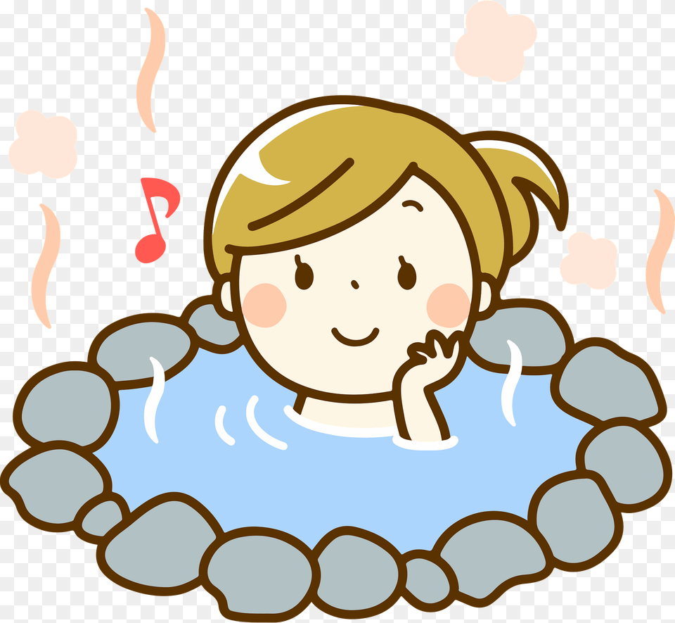 Camilla Woman Is Bathing In A Hot Spring Clipart, Water Sports, Water, Swimming, Sport Free Transparent Png