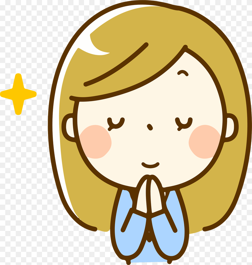Camilla Woman Is Praying Clipart Free Png
