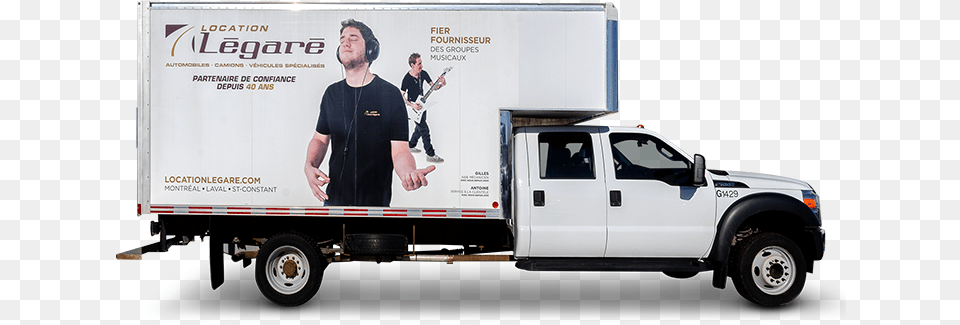 Camion Cube 14 Pieds, Adult, Male, Man, Moving Van Free Png