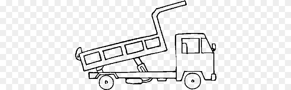 Camion De Carga Dibujo, Gray Free Png