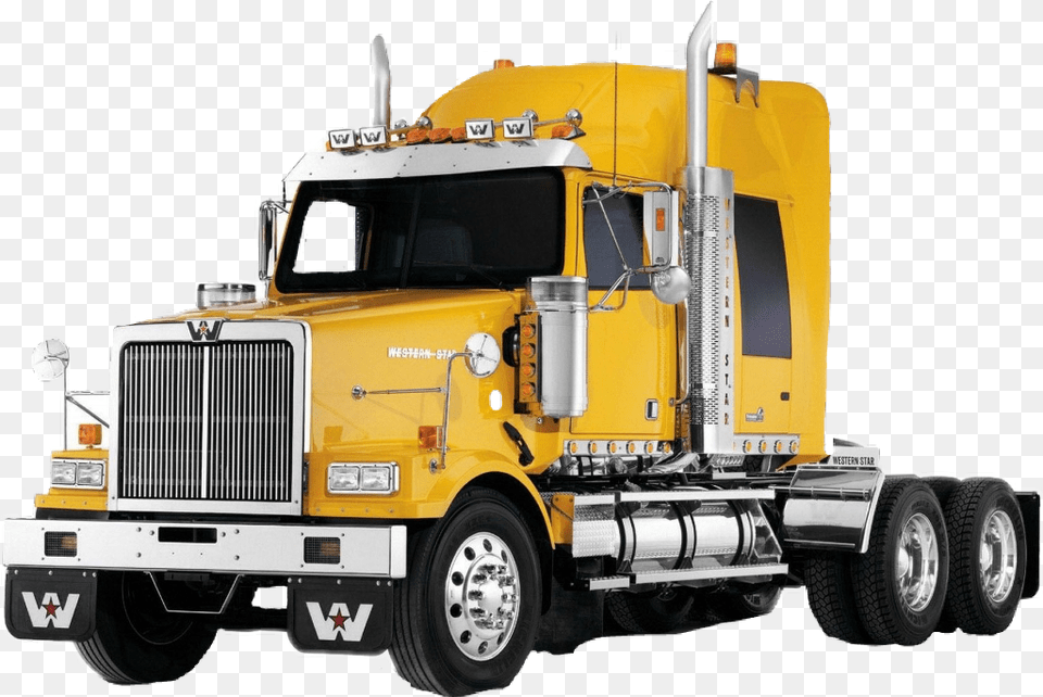 Camion Freetoedit Yellow Western Star, Trailer Truck, Transportation, Truck, Vehicle Png