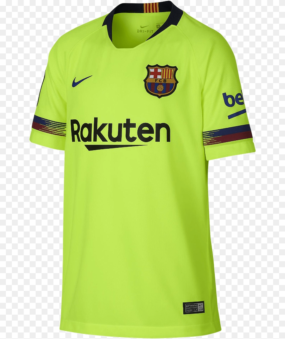 Camisa Barcelona Segunda Equipacion Barcelona 2018, Clothing, Shirt, T-shirt, Jersey Png Image