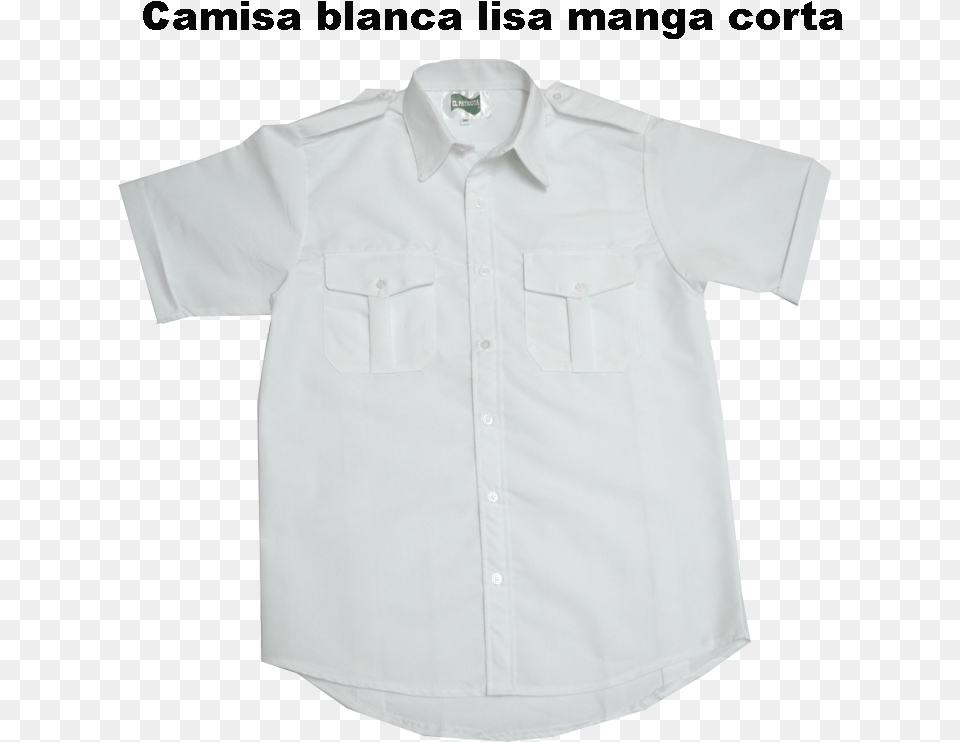 Camisa Blanca Lisa M Camisa Blanca Manga Corta, Clothing, Shirt, Sleeve, Dress Shirt Png