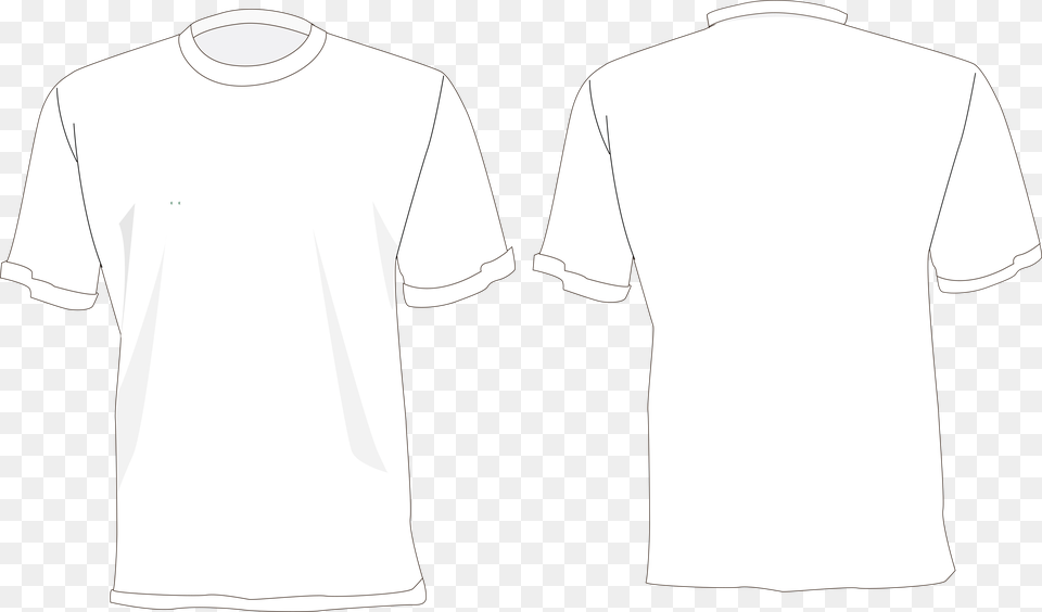 Camisa Branca Desenho Frente E Costas, Clothing, Shirt, T-shirt Png