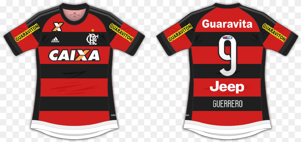 Camisa Do Flamengo 2016 Caixa, Clothing, Shirt, T-shirt, Jersey Free Transparent Png