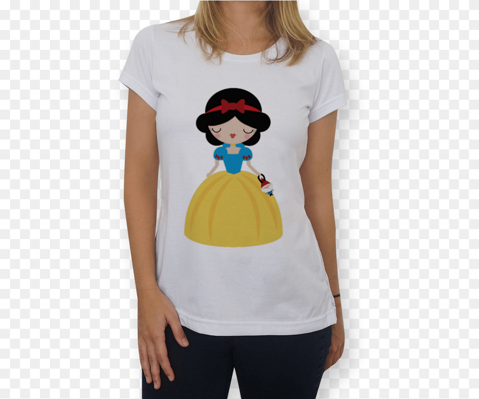 Camiseta Branca De Neve De Cupcake Fairy Ksna, T-shirt, Clothing, Adult, Person Png