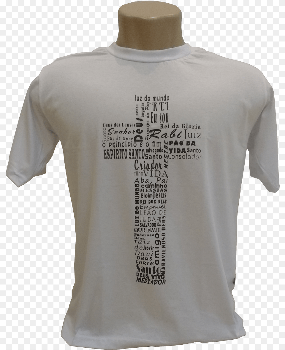 Camiseta Cruz Com Nomes Que Revelam Jesus Cristo Camisa De Jesus Cristo, Clothing, Shirt, T-shirt Free Transparent Png