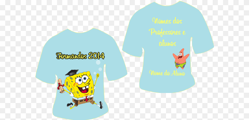 Camiseta De Formatura Bob Esponja De Formatura, Clothing, Shirt, T-shirt Png Image