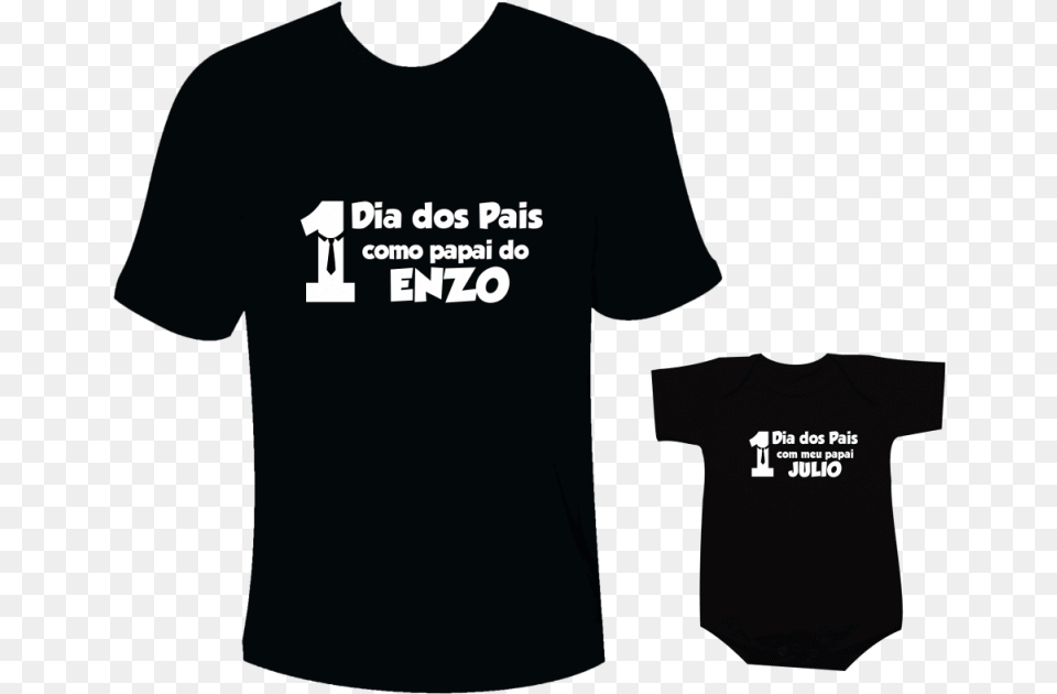 Camiseta Dia Dos Pais Pai E Filha, Clothing, T-shirt, Shirt, Person Free Png Download