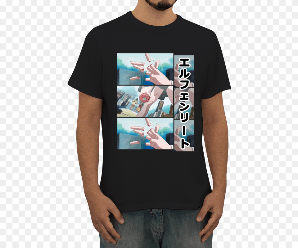 Camiseta Elfen Lied De Cyber Sapiensna Anime, Clothing, T-shirt, Adult, Male Png Image