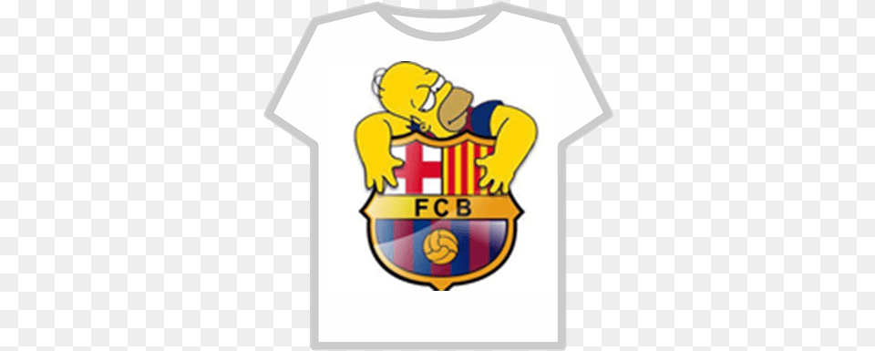 Camiseta Fc Barcelona Roblox Fc Barcelona, Logo, Armor, Clothing, T-shirt Png