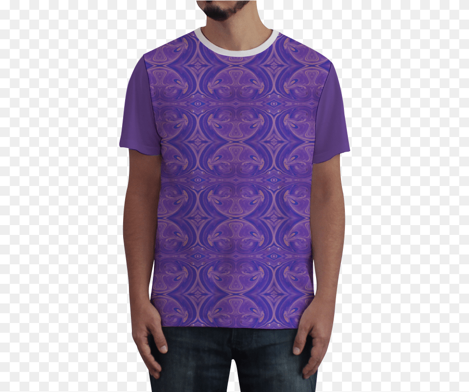 Camiseta Fullprint Mancha De Tinta De Ariane Graboskina Camiseta Nossa Senhora Aparecida, T-shirt, Clothing, Person, Pattern Free Png Download