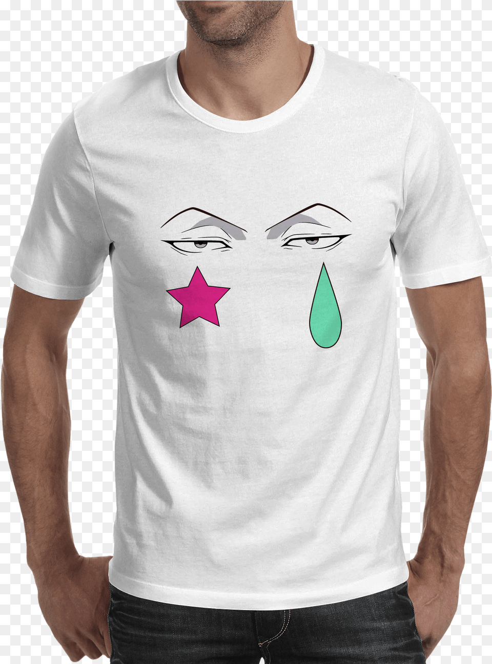 Camiseta Hisoka Face T, Clothing, T-shirt, Adult, Male Free Png Download