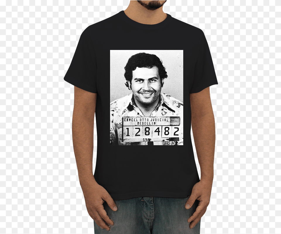 Camiseta Pablo Escobar De Gangs Onna Camisa Irmo Do Jorel, T-shirt, Clothing, Person, Man Png