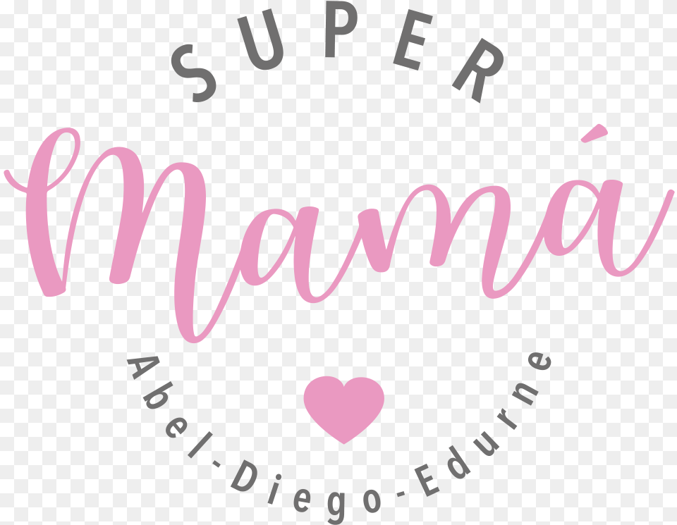 Camiseta Super Mam Heart, Text Free Png Download