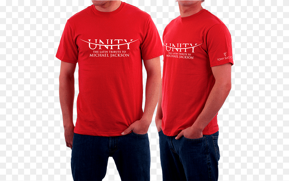 Camiseta Unity Official Rojo Tony Succar Unity The Latin Tribute To Michael Jackson, Clothing, Jeans, Pants, T-shirt Free Png Download