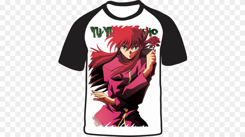 Camiseta Yu Yu Hakusho Kurama, Book, Clothing, Comics, T-shirt Free Png Download