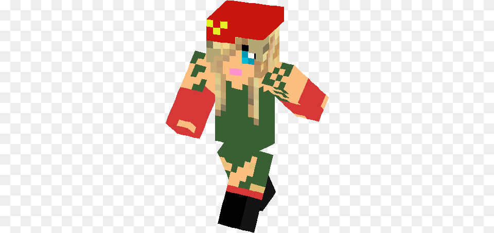 Cammy From Street Fighter Skin Minecraft Cammy Skin, Person Free Transparent Png