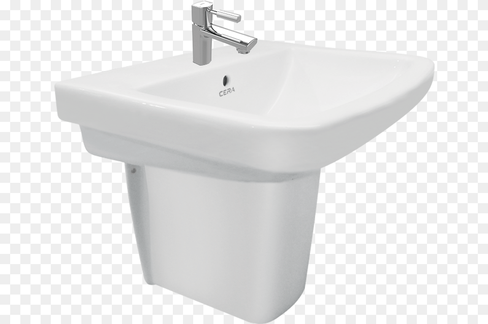 Cammy Half Pedestal Snow White Half Pedestal Cera Wash Basin, Sink, Sink Faucet, Hot Tub, Tub Free Transparent Png
