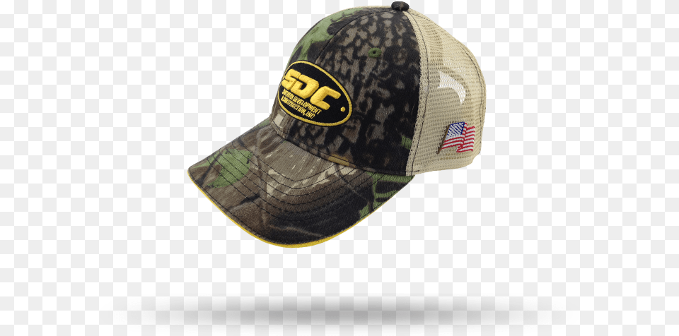 Camo 6 Panel Mesh Military Cap With Sandwich Brim Baseball Cap, Baseball Cap, Clothing, Hat Free Png