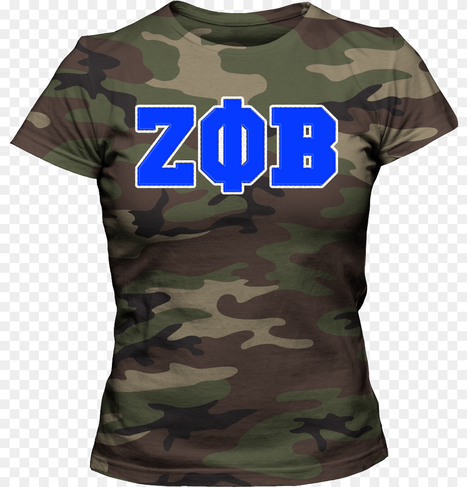 Camo Delta Sigma Theta Shirt, Clothing, Military, Military Uniform, T-shirt Png Image