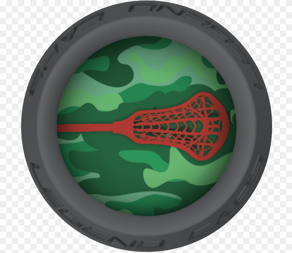 Camo Lacrosse Stick Gray End Cap Flatus, Disk Png